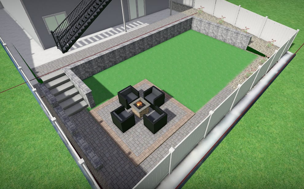 Landscape design before plan screenshot