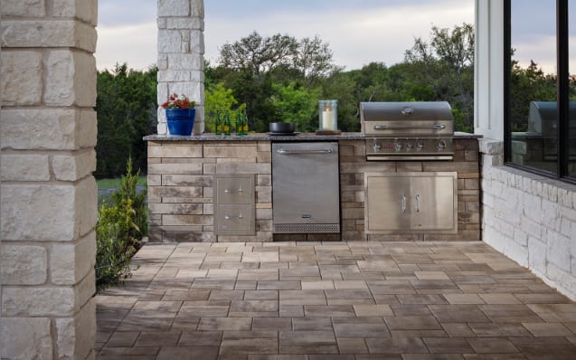 Belgard hardscape pavers for a Utah patio and outdoor living project